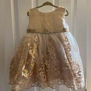 Baby Flower Girl Dresses Lace Bowknot Wedding Pageant Formal Tutu Gown
